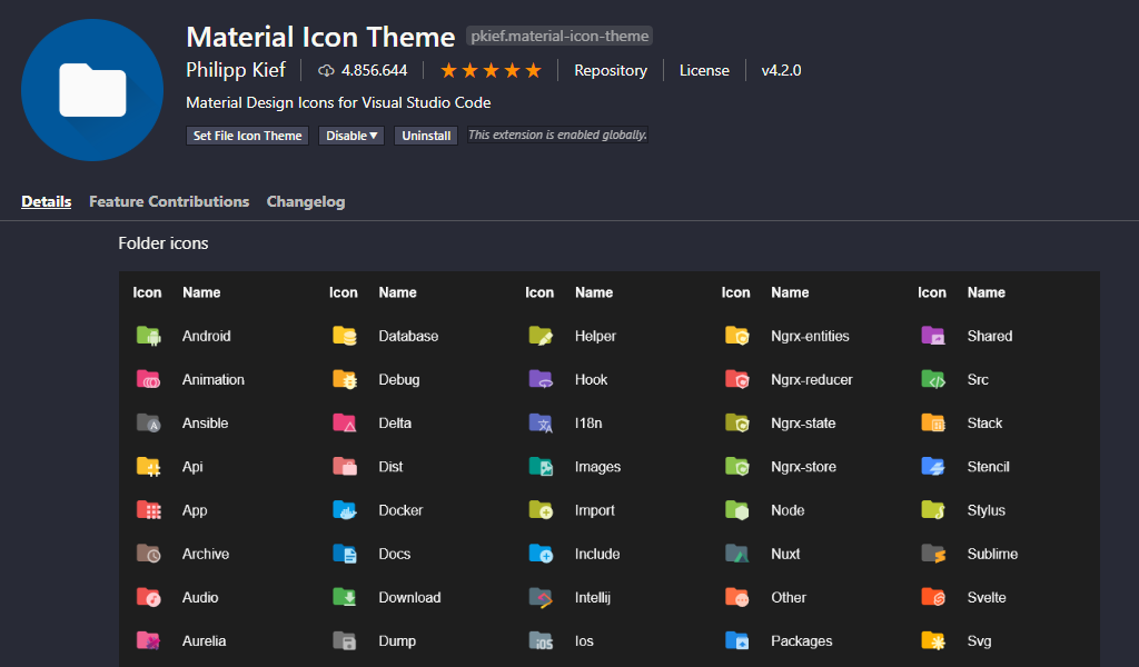 Material Icon Theme