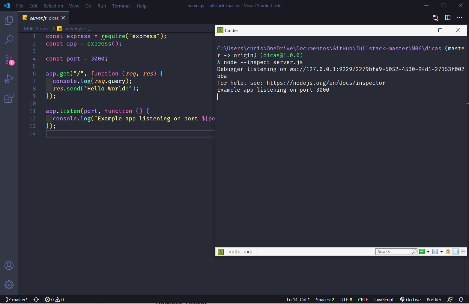 NodeJS Terminal